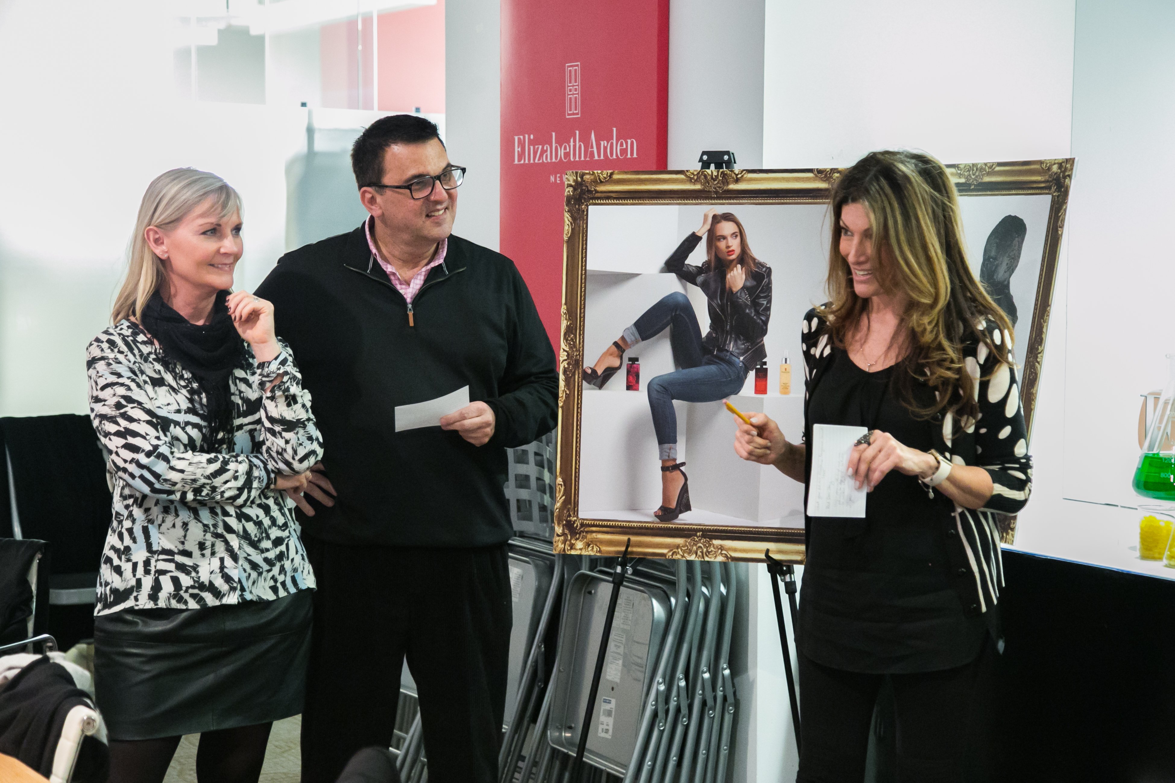 The team works on their hacked stories.