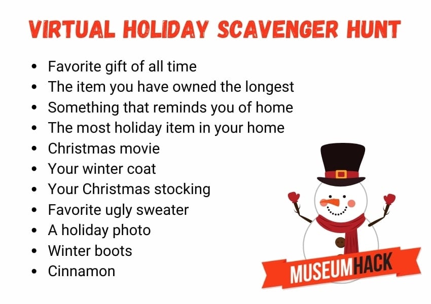 virtual holiday scavenger hunt
